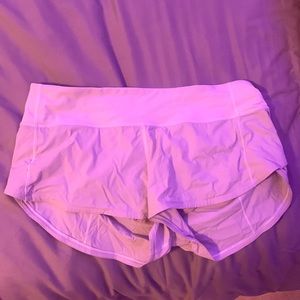 White lulu shorts